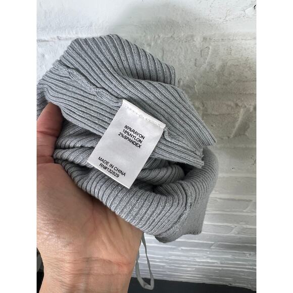 Superdown Women's Sculpt Knit Sweetheart-Neck Tube Top Stretch Gray Size XS - Picture 5 of 6